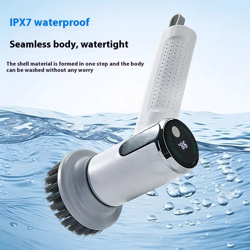 Multifunctional Smart Display Electric Cleaning Brush Wireless Kitchen Sink Cleaning Brush Waterproof Electric Pot Brush Cleaning Tool My Store