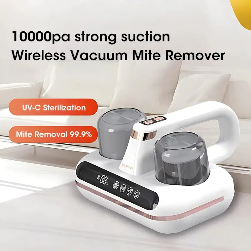 New Mattress Vacuum Mite Remover Cordless Handheld Cleaner Powerful Suction For Cleaning Bed Pillows Home Supplies My Store