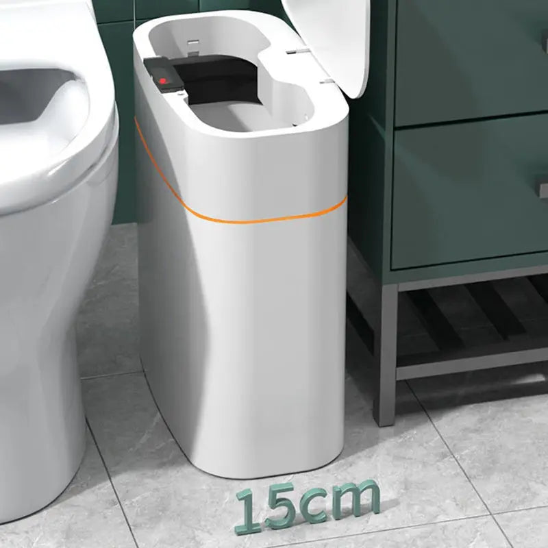 Smart Trash Can With Lid For Bedroom And Living Room Kitchen Storage Box Trash Can Induction Small Car Box Automatic Smart Dustbin Smart Trash Bin My Store