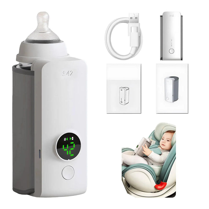 Portable Wireless Rechargeable Baby Bottle Warmer USB Charging And Heating Bag Portable Constant Temperature Milk Warmer Universal Bottle Insulation Sleeve My Store