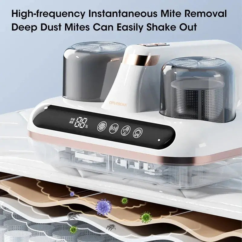 New Mattress Vacuum Mite Remover Cordless Handheld Cleaner Powerful Suction For Cleaning Bed Pillows Home Supplies My Store